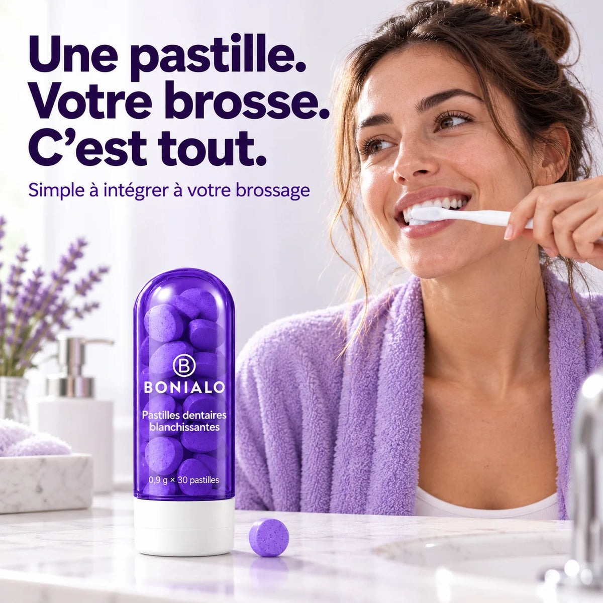 Pastilles dentaires blanchissantes