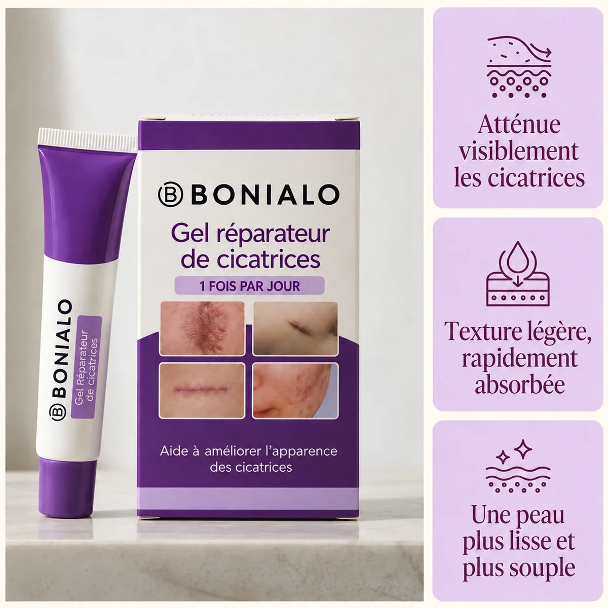 Gel réparateur de cicatrices