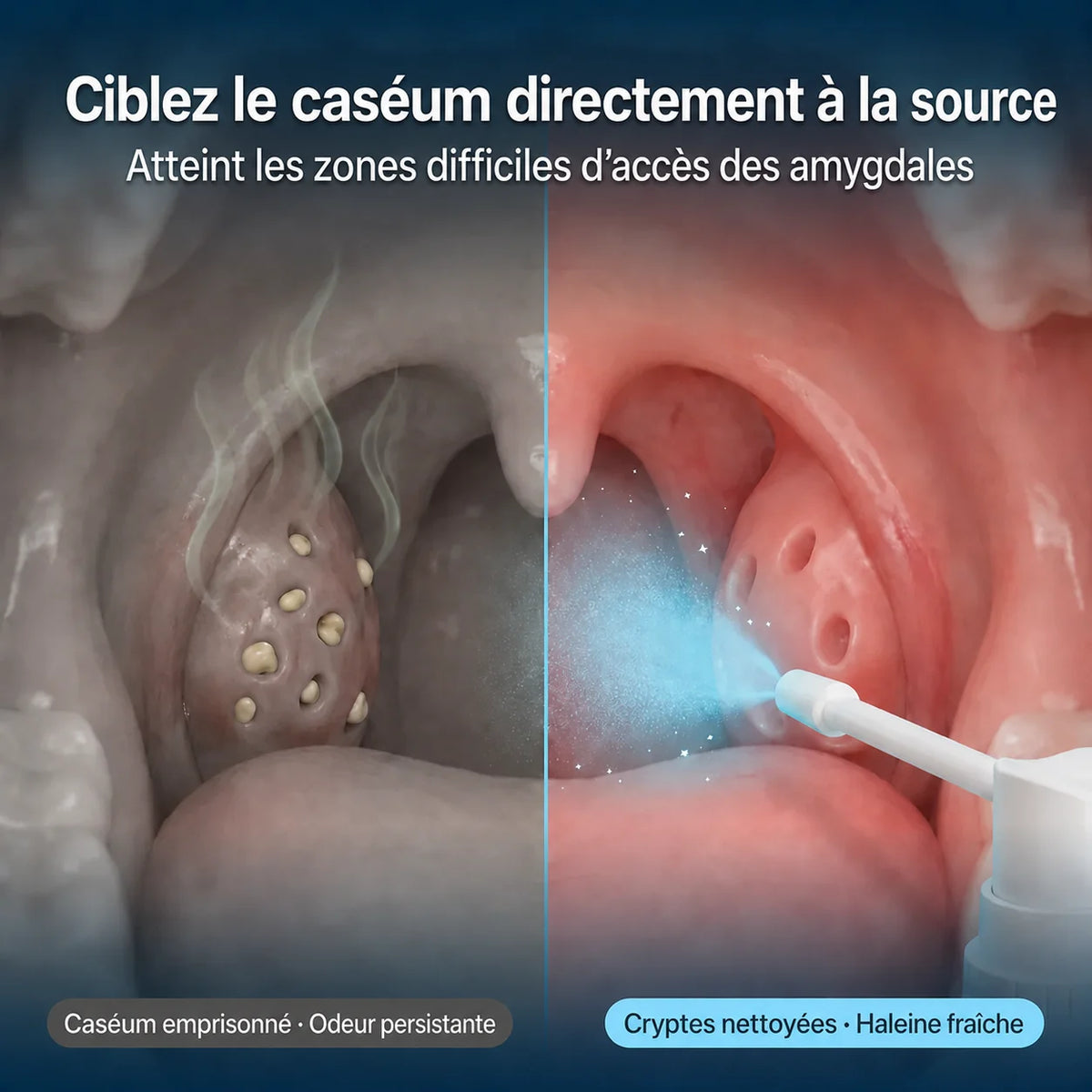 Spray Anti-Caséum pour Amygdales – Haleine Fraîche