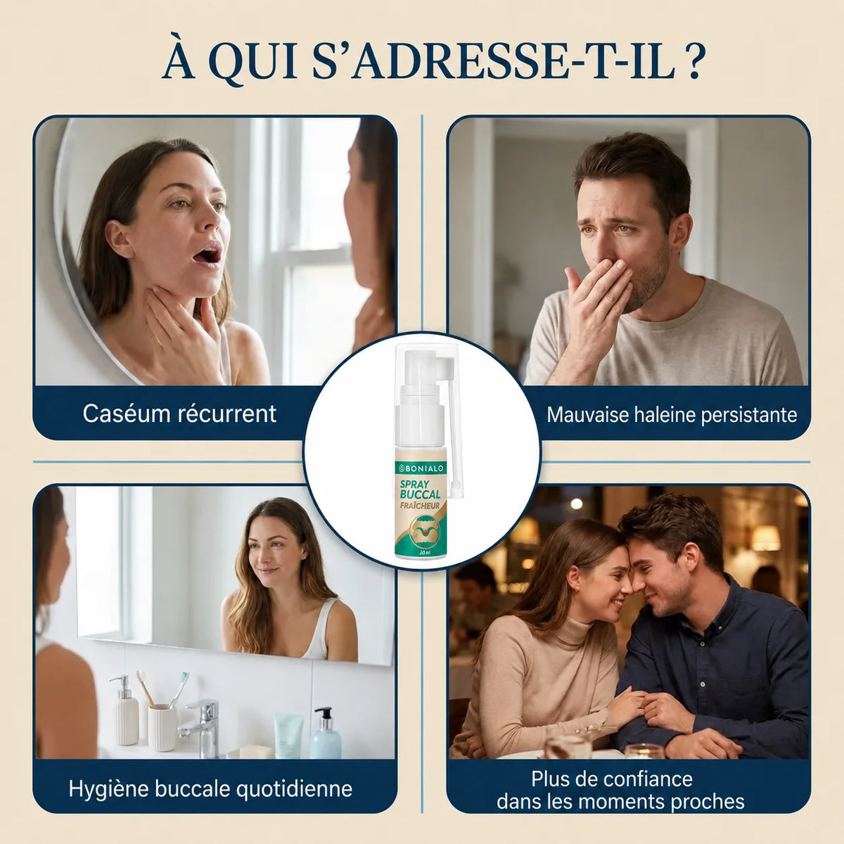 Spray Anti-Caséum pour Amygdales – Haleine Fraîche