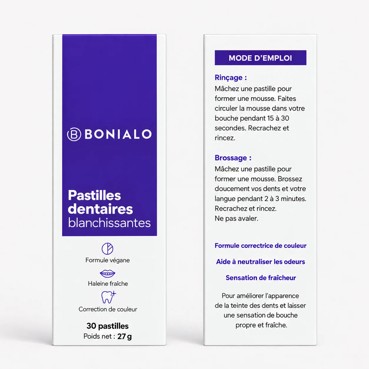 Pastilles dentaires blanchissantes