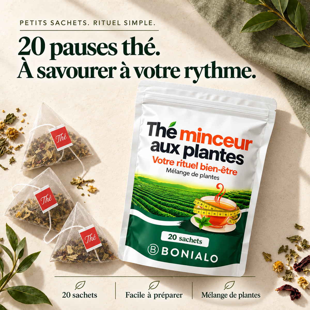 Thé minceur aux plantes